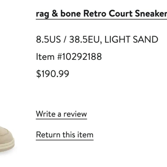 Rag & Bone Tan Canvas Sneakers with White Soles - Picture 6 of 6